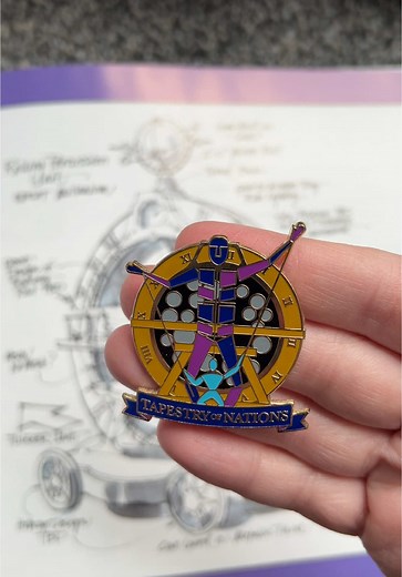 Vintage Disney Tapestry of Nations Pin Collection at Epcot