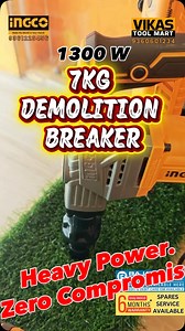 🔥 HEAVY DUTY POWER COMBO OFFER 🔥 🛠 INGCO Demolition Breaker 7KG (1300W) ⚡ INGCO Impact Driver – 2 Pcs (1mm Chuck) 💰 ✨ PRICE: ₹ 7,499/- ✨ 📌 Model No: PDB130018 📅 Date: 20.02.2026 ⸻ 💪 Perfect For: ✔ Concrete breaking ✔ Wall & floor demolition ✔ Tile removing ✔ Construction sites ✔ Electrical fitting works ✔ Plumbing works ✔ Fabrication & workshop use ✔ Industrial & contractor projects ⸻ ⭐ Advantages: ✔ Powerful 1300W Motor ✔ Strong Impact Performance ✔ Heavy Duty 7kg Body ✔ Durable & Long L