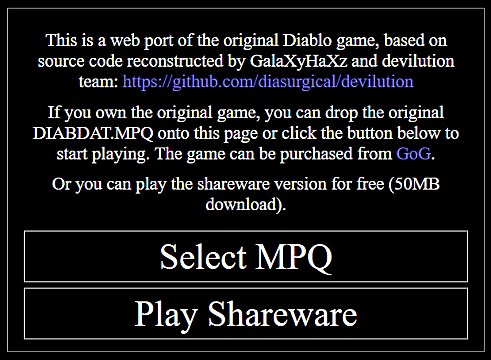 You Can Play Diablo For Free On Your Browser Right Now