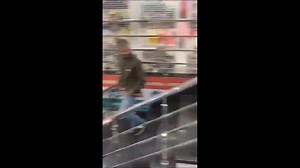 Wild monkey attacks woman in shopping centre in India