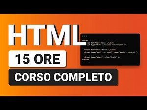Presentazione Corso HTML 15 ore da zero ad avanzato + esercizi (a pagamento)