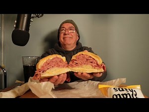 ASMR Eating a Reuben Sandwich with Chips