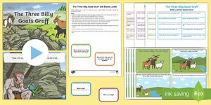 The Three Billy Goats Gruff with Blanks Level Questions