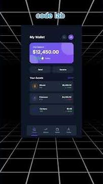 Designing a Crypto Wallet UI in Figma 🔥 #coding