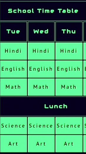 #school #timetable #html #css Project For #students Download Free Source Code From Description Box |