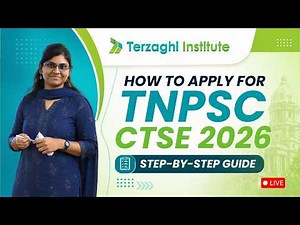How to apply for TNPSC CTSE 2026 | Live 🔴