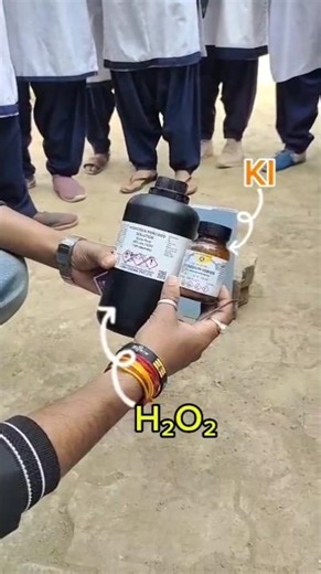 H2O2 and KI I #ytshorts