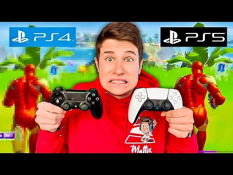 PS4 vs PS5 su FORTNITE!!