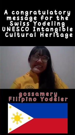 gossamery｜A congratulatory message for the Swiss Yodeling UNESCO Intangible Cultural Heritage