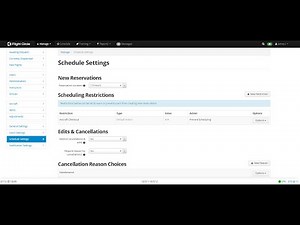 Scheduling Restriction: Aircraft Checkout