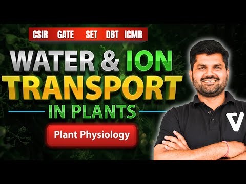 Water & Ion Transport in Plant | Plant Physiology | Part 2 | Dr. Sanjay Yadav | CSIR | GATE | DBT |