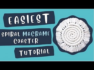 Easy Macrame Coaster Tutorial (4mm)