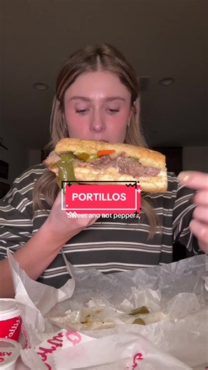 Portillo’s try on haul #portillos #chocolatecakeshake #italianbeefsandwiches #cheesesauce #eclaircake