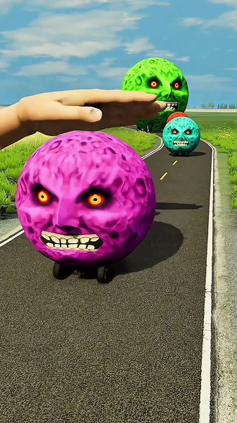 GIANT HAND vs MONSTER BALLS! 😱😂