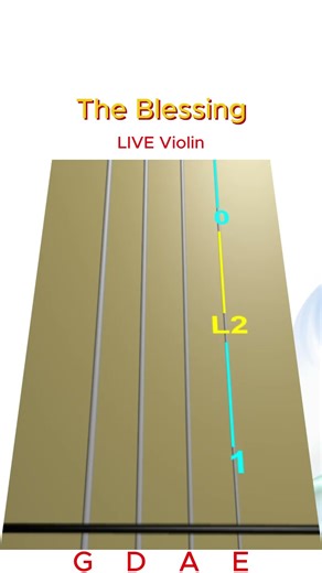 Immerse yourself in THE BLESSING ✨ with LIVE Violin & Animated Violin TAB guiding every note