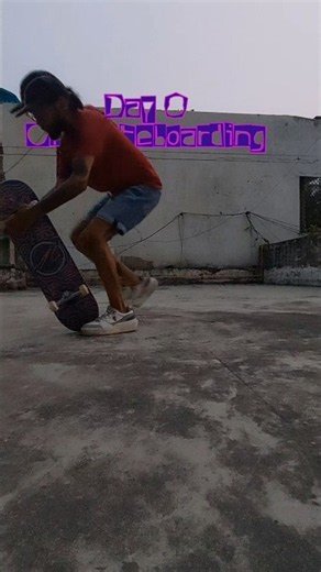 🛹8/75 My First Shuv-it Attempt | Learning Skateboarding #beginner