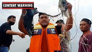 Sriwijaya Air flight SJ182: Rescuers find debris suspected to be from missing plane