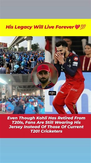 “Retired But Unforgettable: Fans Still Choose Kohli’s Jersey”