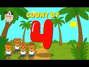 Count by 4's Song | 4 And Make It Proud | Sing and Solve Kids