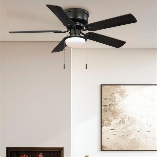 Reviews for Hampton Bay Colton 52 in. Indoor Flat Bronze Low Profile Ceiling Fan with Light Kit and Bright White LED Bulb Included | Pg 3 - The Home Depot