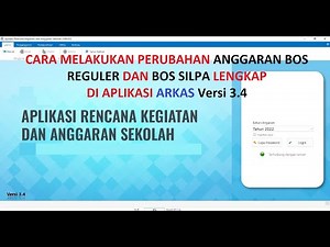 Cara Melakukan Perubahan Anggaran di Aplikasi ARKAS 3.4 (Lengkap sampai kegiatan Daya Listrik, dll )