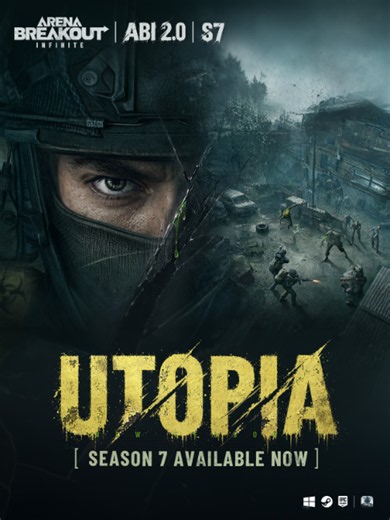 Season 7: Utopia is live now! Long-awaited PvP improvements arrive as new mutant threats enter the Dark Zone: - Headshot & effective range buffs - Mode-based ammo and gear caps - Flashlight nerfs - Removal of T5/T6 armor penetration RNG - Brand-new Zombie Modes: Infected Zone (PvPvE), Zombie Endless (PvE), out-of-raid progression, and more… Gear up and take on the fight, operators! #ArenaBreakoutPC #ArenaBreakoutInfinite #ABI #ABIS7