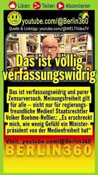 #FreedomofthePress #FreedomoftheMedia #BasicLaw #DanielGünther #Censorship #ConstitutionalLawExpe...