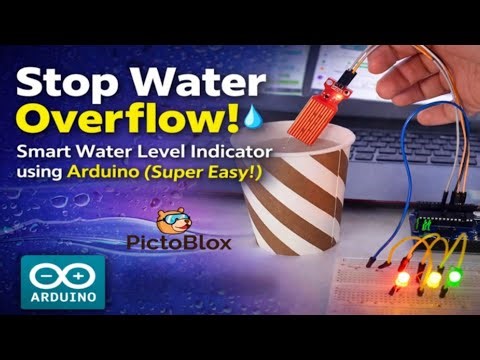 How to Make Water Level Indicator Using Arduino Uno & Sensor (3 LEDs + PictoBlox)