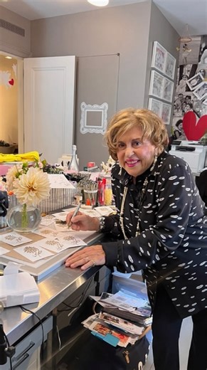 Darcy Miller on Instagram: "Anytime you see something that looks handwritten on one of our projects, it is by my mom. She was my go-to “calligrapher” for anything and everything. She wasn’t a professional by any means, it was her natural handwriting. So, everything in my life—starting from my birth announcement, through to my birthday parties and beyond—any time I needed something written, she’d write it. She’d either come over to do it in person, or faxing, then emailing something over if she w