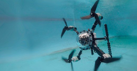 TJ-FlyingFish drone flies through the air and "swims" underwater