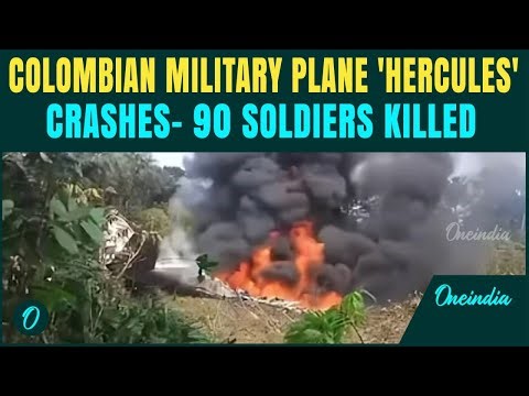 Colombia Plane Crash BREAKING: 90 Dead as Plane With 110 Soldiers Onboard CRASHES During Take Off