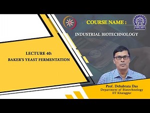 Lecture 40 : Baker's Yeast fermentation