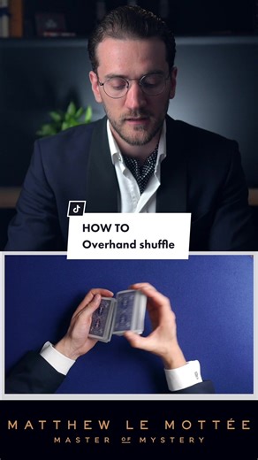 How to overhand shuffle 🃏 #cardskills #cards #magic #magician #masterofmystery #learnaskill #learnontiktok #howtomagic #learnmagic #coolskill #skill #learntoshuffle #howtoshuffle #fyp