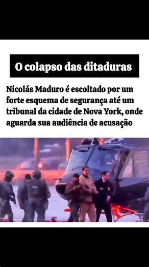 Canal Patriota on Instagram: "Nicolás Maduro passará, daqui a pouco, por audiência de custódia em um tribunal de NY. O juiz perguntará se o ditador se declara culpado ou inocente. Se Maduro se declarar culpado, isso significará que fez um acordo como Ministério Público para receber uma pena menore entregará geral. Tic tac tic. 📌 Sigam @canal_patriota #noticias #maduro #eua #trump Os integrantes do foro de São Paulo estão sob efeito de calmante/Rivotril ?"