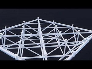 Space frame rod and node display