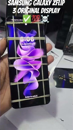 Samsung galaxy z flip 3 5g original display change replacement solution #shots #viral#trending#video