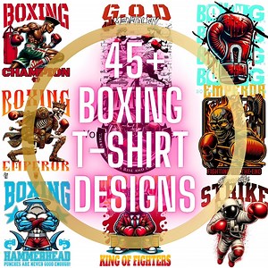 Boxing T-shirt PNG Bundle: MMA Streetwear Designs (digital Download) - Etsy