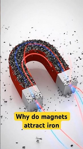 Why do magnets attract iron✨ Science In Short #scienceinshort #scienceexplained #science