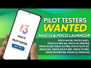 Get EARLY Update of MIUI 13 & POCO Launcher 4.0. Join POCO Pilot Tester TEAM Now (India & Global)🔥