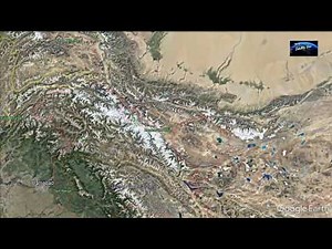Karakoram Pass Satellite View Map | Earth From Space