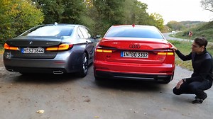 Audi A6 55 TFSI vs BMW 540i executive sedan comparison