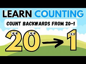 Learn Number Counting Backwards from 20-1 | Reverse counting