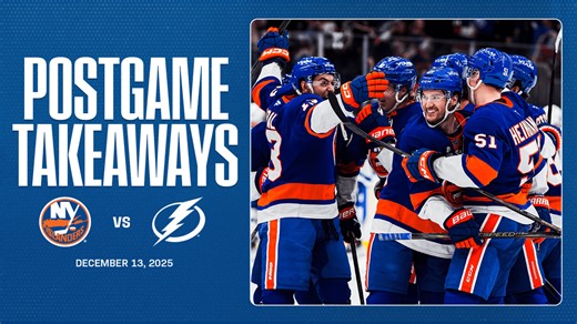 Takeaways: Islanders Outlast Lightning 3-2 in a Shootout, Sweep Season Series Over Bolts