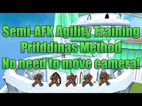 Runescape 3: Semi-AFK, no moving camera Prifddinas Agility Method!
