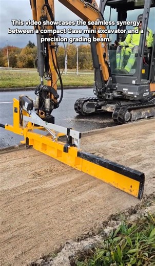 ​The Ultimate Sidewalk Prep Tool: Grading Beam in Action