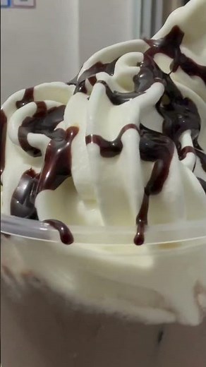 Creamiest Chuckie Float with vanilla ice cream!!! With premium chocolate syrup… #chuckiefloat