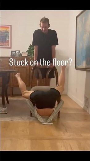 The Chair Method. How to safely get off the floor. #longevity #fun