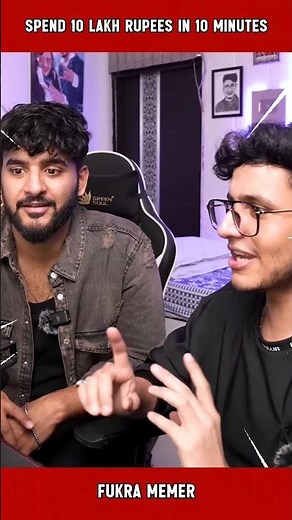Spend 10 Lakh Rupees In Only 10 Minutes - Fukra Insaan Challenge With Triggered Insaan #shorts