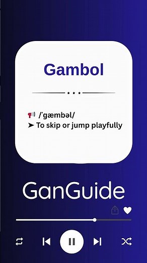 C2 English (Academic/Ultra) Word: GAMBOL | Meaning & Pronunciation