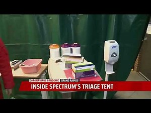 Spectrum Health Opens Triage Tent